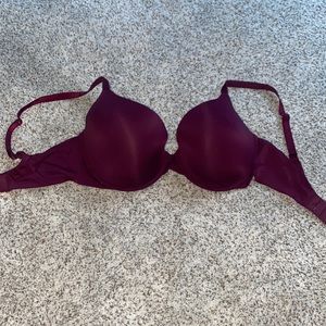 dark purple push up bra